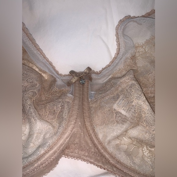 WACOAL 855186 RETRO CHIC unlined
Chantilly Lace Toast UW Minimizer Bra 42H - Picture 9 of 14